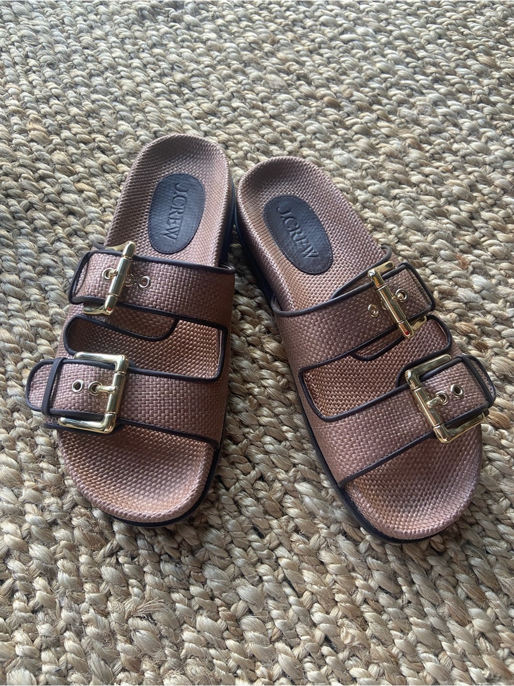J. Crew Woven Buckle Sandals